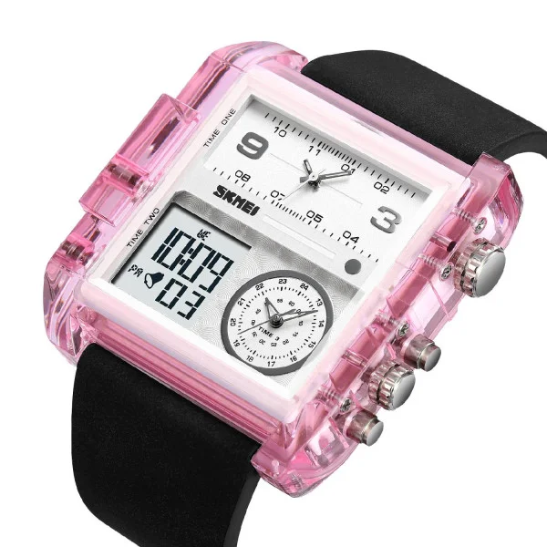 Мужские часы Skmei 2020PK Pink-Transparent фото 3