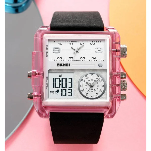 Мужские часы Skmei 2020PK Pink-Transparent фото 5
