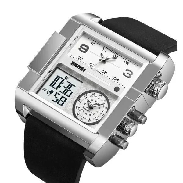 Чоловічий годинник Skmei 2020WT White-Transparent фото 3