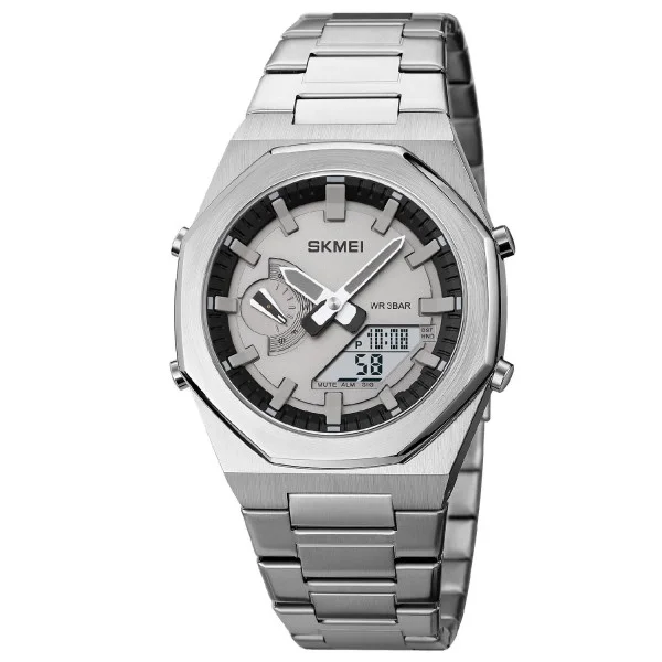 Мужские часы Skmei 1816SIWT Silver-White фото 1