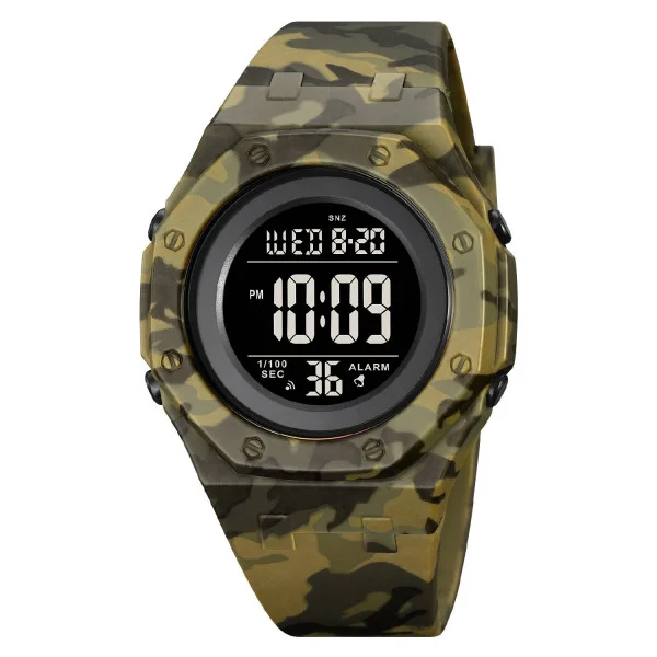 Чоловічий годинник Skmei 2048CMGN Army Green Camo фото 1