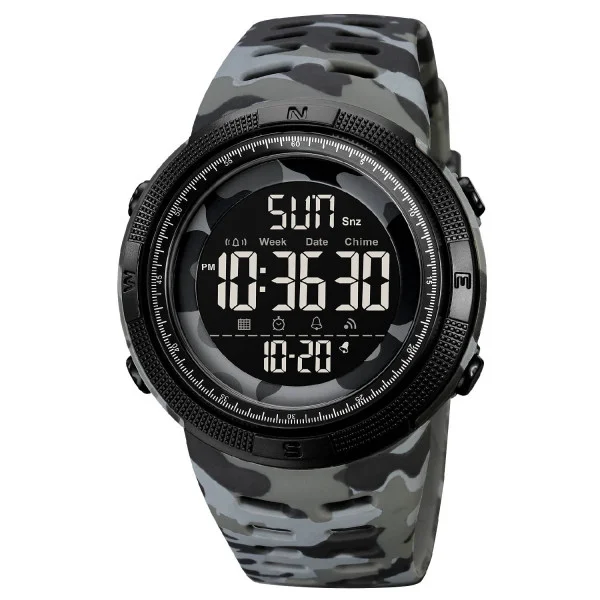 Мужские часы Skmei 2070CMGY Camo Grey фото 1