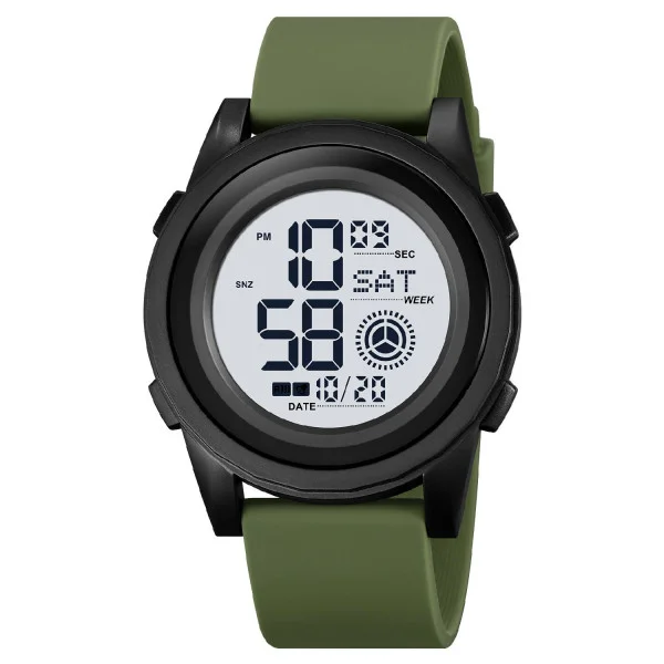 Мужские часы Skmei 2082AGWT Army Green White фото 1
