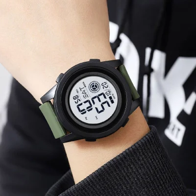 Чоловічий годинник Skmei 2082AGWT Army Green White