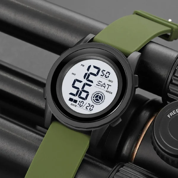 Мужские часы Skmei 2082AGWT Army Green White фото 4