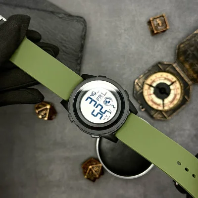 Мужские часы Skmei 2082AGWT Army Green White