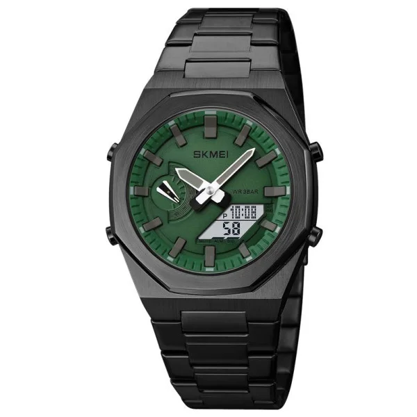 Мужские часы Skmei 1816BKGNWT Black-Green-White фото 1