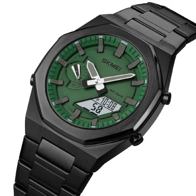 Мужские часы Skmei 1816BKGNWT Black-Green-White