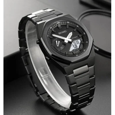 Чоловічий годинник Skmei 1816BKBKWT Black-Black-White