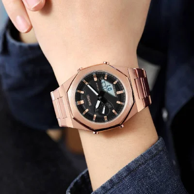 Мужские часы Skmei 1816RGWT Rose Gold-White