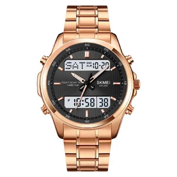 Мужские часы Skmei 2049RGWT Rose Gold-White фото 1