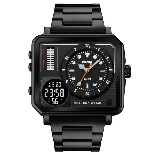 Чоловічий годинник Skmei 2025BK Black фото 1