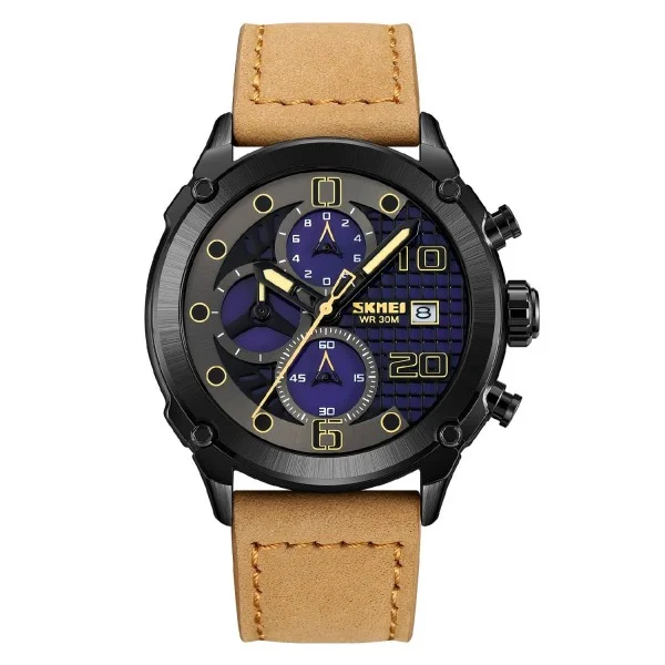 Мужские часы Skmei 2051BKLTBN Black-Light Brown фото 1