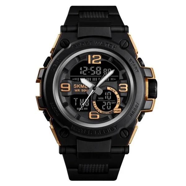 Чоловічий годинник Skmei 1452GD Gold-Black фото 1