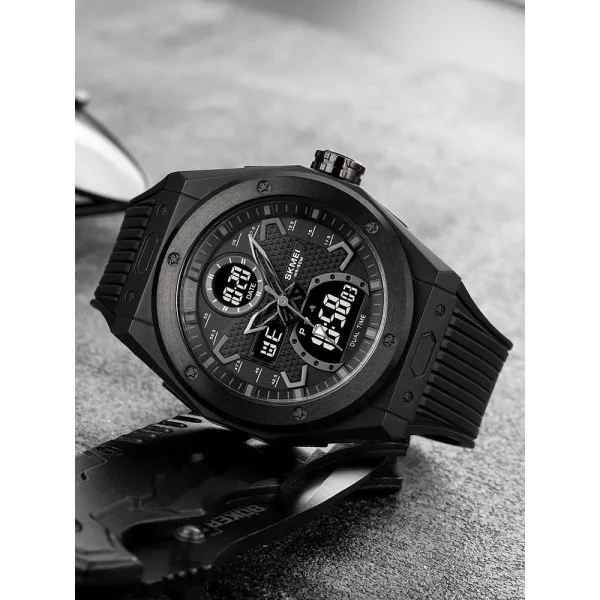 Чоловічий годинник Skmei 2013BKBK Black-Black фото 5