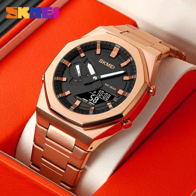 Мужские часы Skmei 1816RGBK Rose Gold-Black