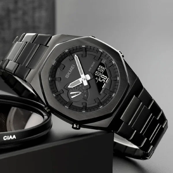 Мужские часы Skmei 1816BKBKBK All Black фото 5