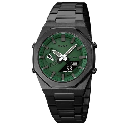 Чоловічий годинник Skmei 1816BKGNBK Black Green-Black