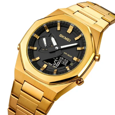 Чоловічий годинник Skmei 1816GDBK Gold-Black