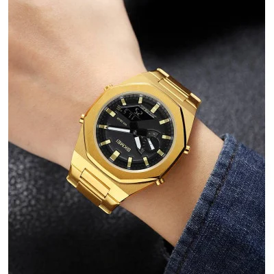 Чоловічий годинник Skmei 1816GDBK Gold-Black