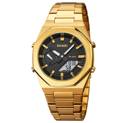 Чоловічий годинник Skmei 1816GDWT Gold-White