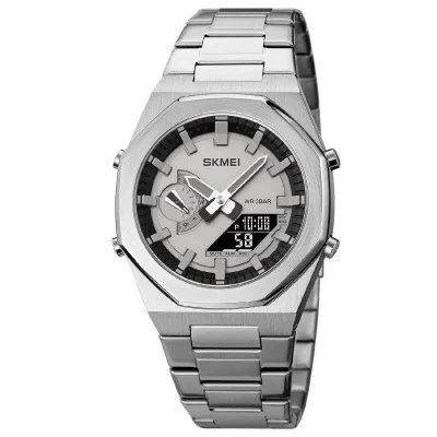 Чоловічий годинник Skmei 1816SIBK Silver-Black