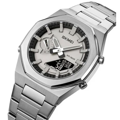 Чоловічий годинник Skmei 1816SIBK Silver-Black