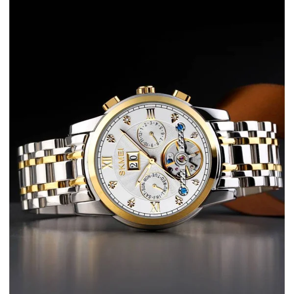 Жіночий годинник Skmei M029TGDSI Gold-Silver-Silver фото 5