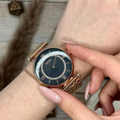 Чоловічий годинник Skmei 9198RGBKH-B Rose Gold-Black Men Size