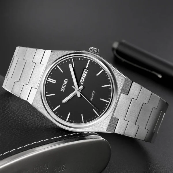 Чоловічий годинник Skmei 9288SIBK Silver-Black фото 5
