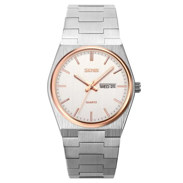 Мужские часы Skmei 9288SIRGSI Silver-Rose Gold-Silver фото 1