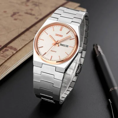 Чоловічий годинник Skmei 9288SIRGSI Silver-Rose Gold-Silver