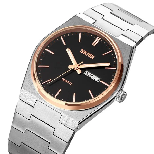Чоловічий годинник Skmei 9288SIRGBK Silver-Rose Gold-Black фото 3