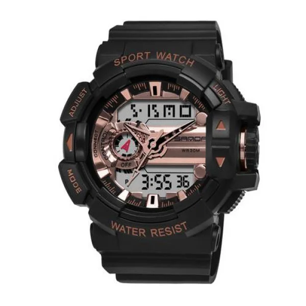 Мужские часы Sanda 599 Black-Cuprum фото 1