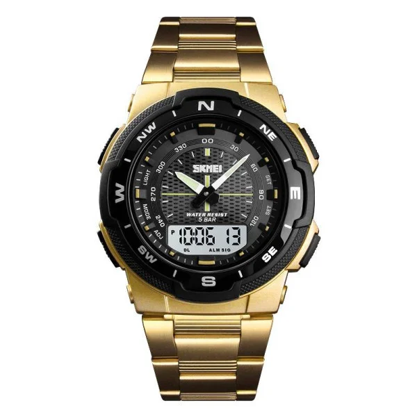 Чоловічий годинник Skmei 1370GD Gold фото 1