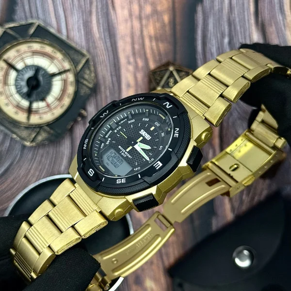 Чоловічий годинник Skmei 1370GD Gold фото 5