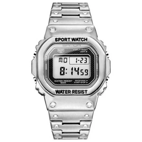 Чоловічий годинник Sanda 390 All Silver фото 1
