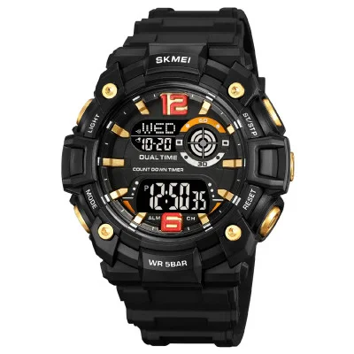 Мужские часы Skmei 2018GDBK Gold-Black