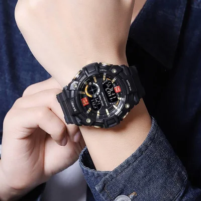 Мужские часы Skmei 2018GDBK Gold-Black