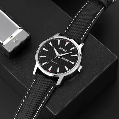Чоловічий годинник Skmei 9303SIBK Silver-Black