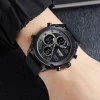 Чоловічий годинник Skmei 1975LBKBK Black-Black Leather. фото 4