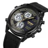 Чоловічий годинник Skmei 1975LBKWT Black-White Leather. фото 3