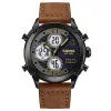 Чоловічий годинник Skmei 1975LDKBNWT Dark Brown-White Leather. фото 2