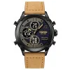 Мужские часы Skmei 1975LLTBNBK Light Brown-Black Leather. фото 2