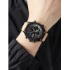 Мужские часы Skmei 1975LLTBNBK Light Brown-Black Leather. фото 4