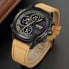 Мужские часы Skmei 1975LLTBNBK Light Brown-Black Leather. фото 5