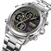 Мужские часы Skmei 1975SSIBK Silver-Black Steel фото 3