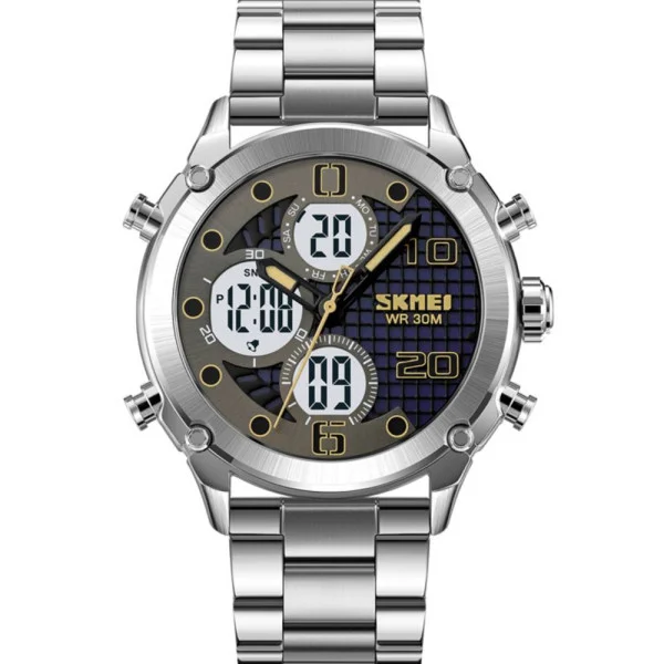 Чоловічий годинник Skmei 1975SSIWT Silver-White Steel фото 1