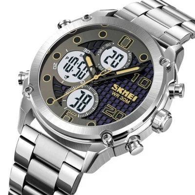 Чоловічий годинник Skmei 1975SSIWT Silver-White Steel
