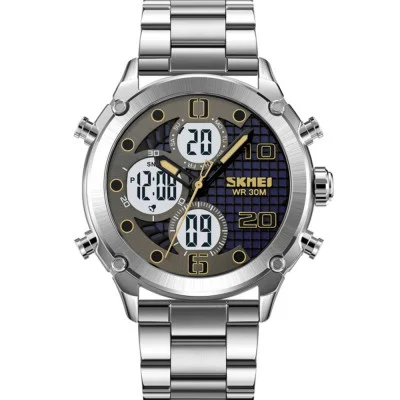 Чоловічий годинник Skmei 1975SSIWT Silver-White Steel